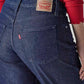 Women's 94 Dark Blue Baggy Fit Mid Rise Jeans - 20 View