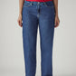 Women's 94 Blue Baggy Fit Mid Rise Jeans - 20 View