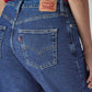 Women's 94 Blue Baggy Fit Mid Rise Jeans - 20 View