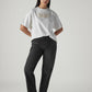 Women's 94 Black Baggy Fit Mid Rise Jeans - Styleshot View