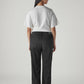 Women's 94 Black Baggy Fit Mid Rise Jeans - Back View