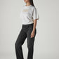 Women's 94 Black Baggy Fit Mid Rise Jeans - Side View