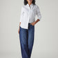 Women's 94 Blue Baggy Fit Mid Rise Jeans - Front View