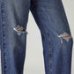 Women's 94 Blue Baggy Fit Mid Rise Jeans - 20 View