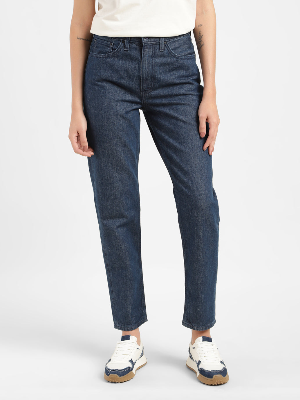 Levi's x Deepika Padukone Mid Rise Baggy Fit  Mom Jeans