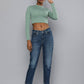 Women's High Rise 80's Mom Loose Tapered Medium Faded Jeans
