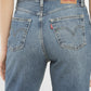 Women's Mid Rise Mom Loose Fit Jeans