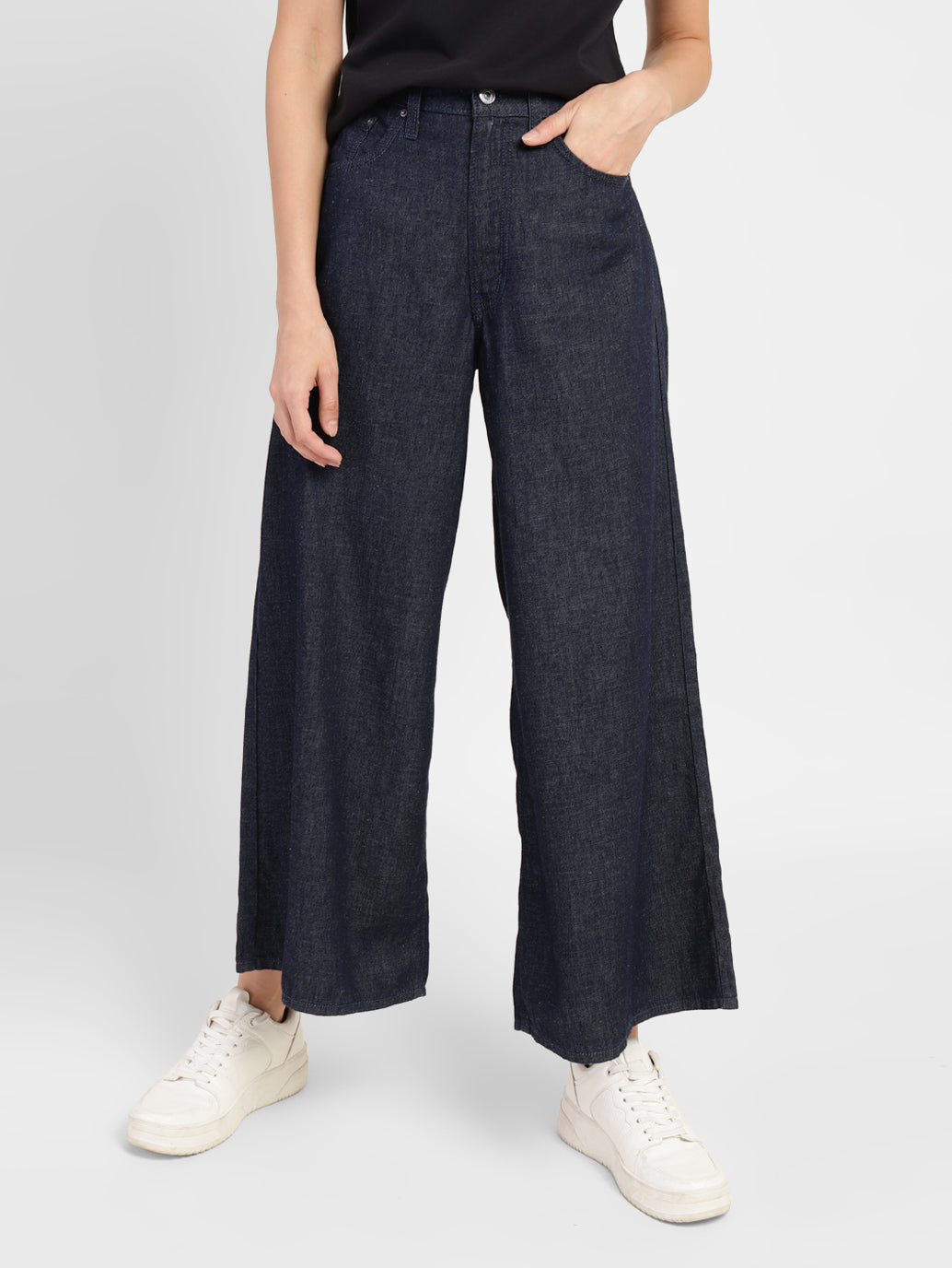 Women's Indigo XL Loose Fit High Rise Jeans