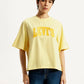 Women's Typography Relaxed Fit T-Shirt - Front View