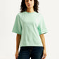 Women's Floral Relaxed Fit T-shirt - Front View
