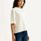 Women's Embroidered Relaxed Fit T-shirt - Side View