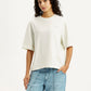 Women's Graphic Print Off White Relaxed Fit T-shirt - Styleshot View