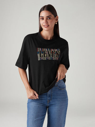 levi's Women's Logo Printed Relaxed Fit Embroidery T-Shirt-picture-38