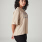 Women's Embroidered Relaxed Fit T-Shirt - Side View