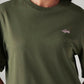 Women's Graphic Print Olive Relaxed Fit T-shirt - 20 View