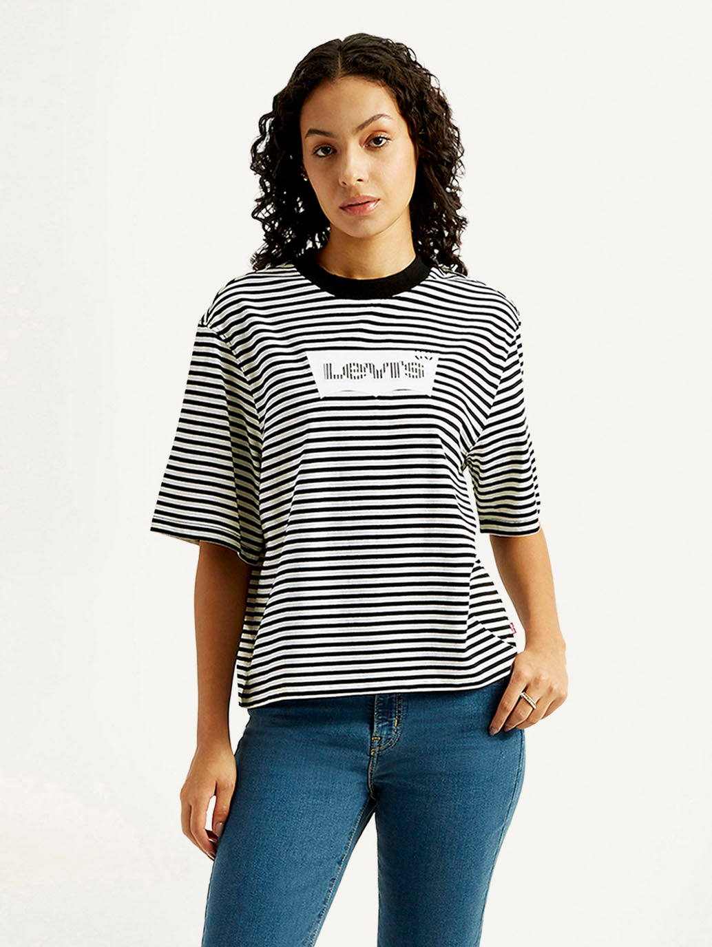 Women's Striped Relaxed Fit T-shirt