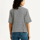 Women's Striped Relaxed Fit T-shirt - Back View