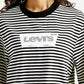 Women's Striped Relaxed Fit T-shirt - Detail View
