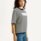 Women's Striped Relaxed Fit T-shirt - Side View