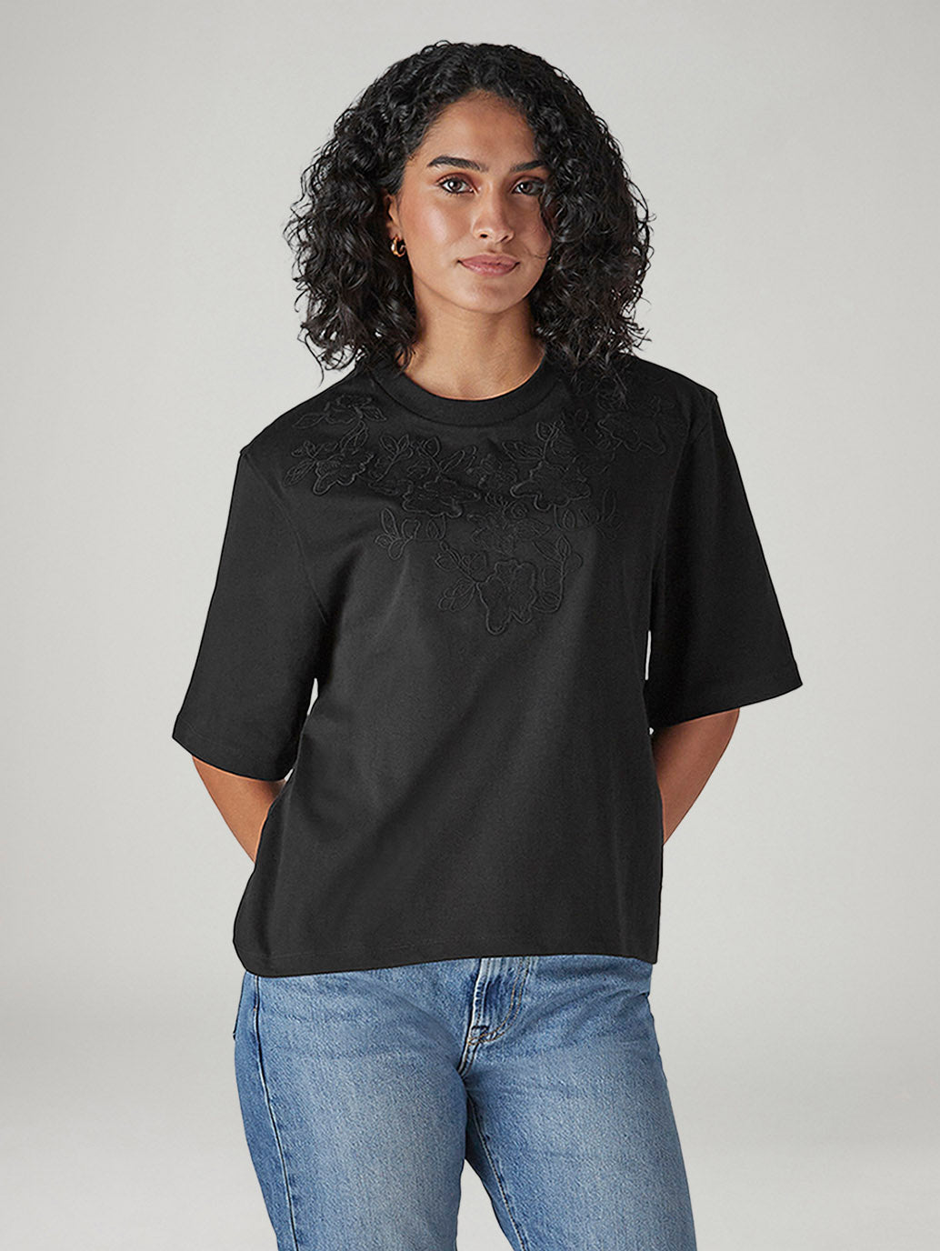 Women's Knitted Regular Fit T-Shirt