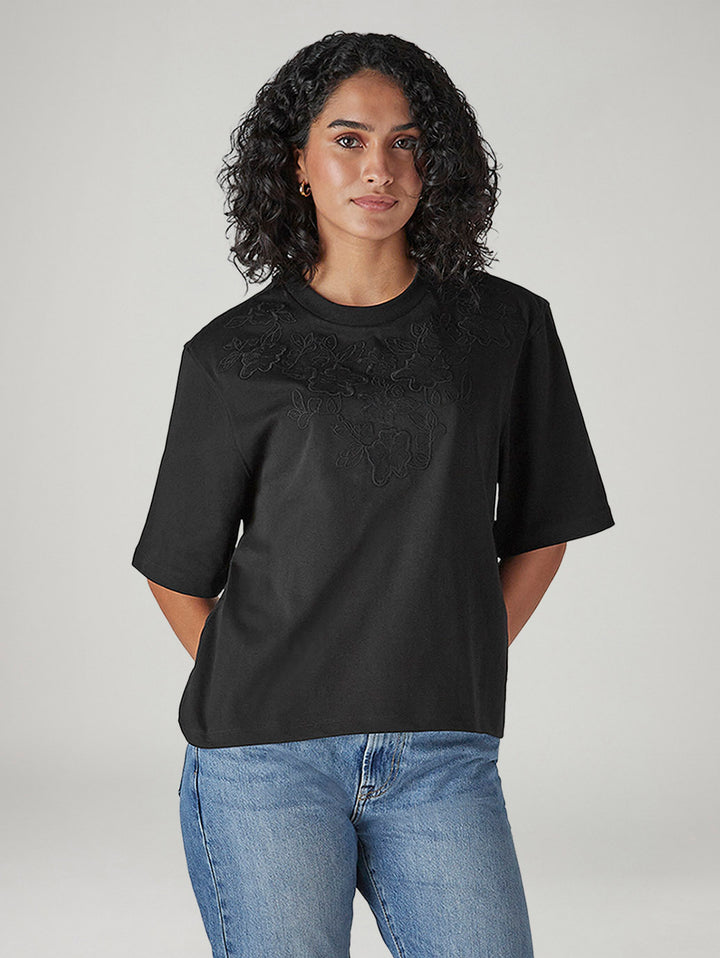 Women's Knitted Regular Fit T-Shirt