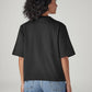 Women's Knitted Regular Fit T-Shirt - Back View