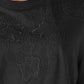 Women's Knitted Regular Fit T-Shirt - Detail View
