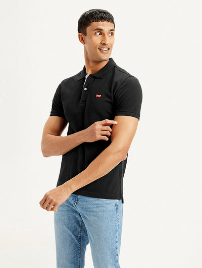 Men's Solid Slim Fit Polo T-shirt