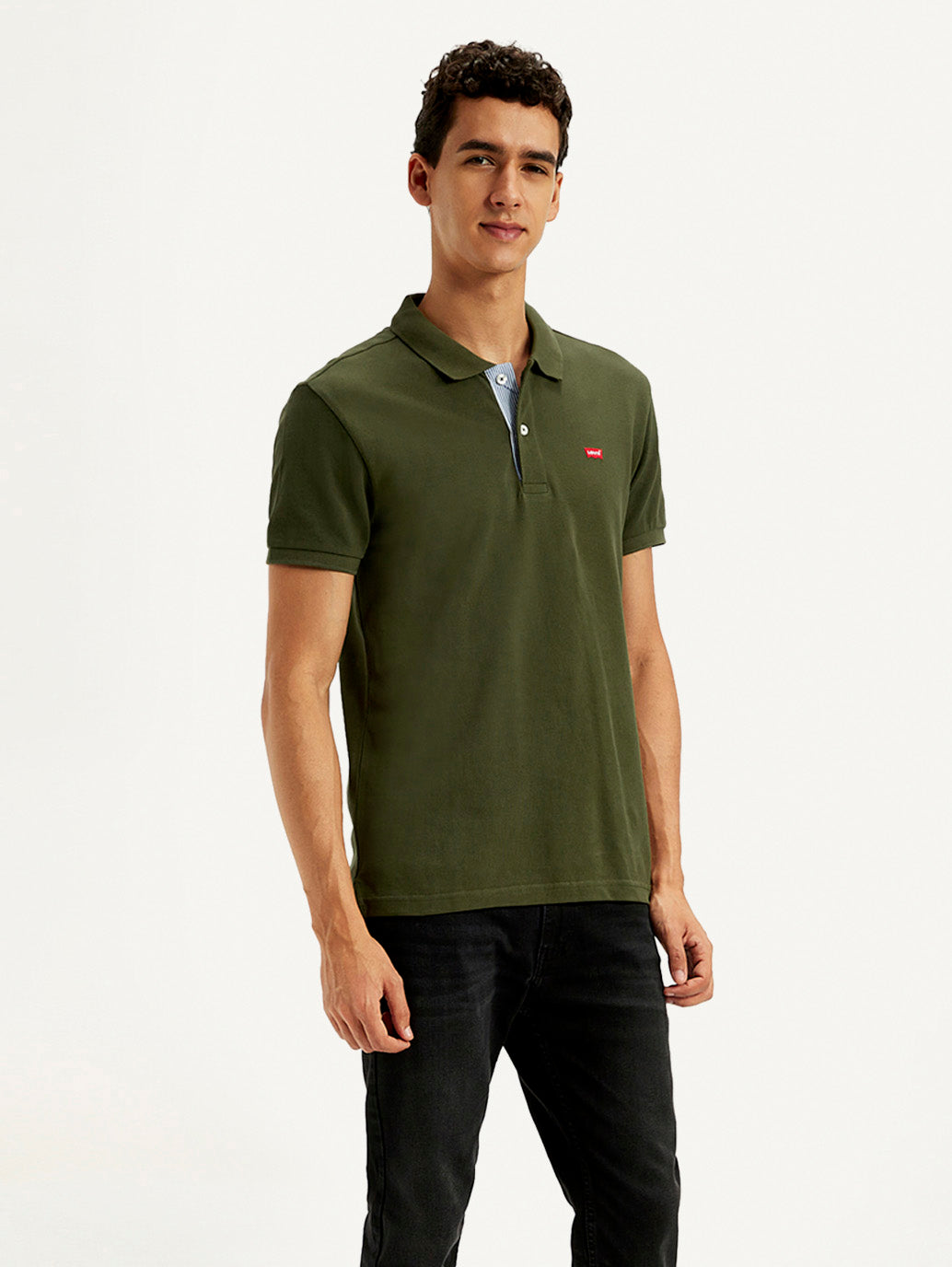 Men's Solid Slim Fit Polo T-shirt - a7589fe6-6167-4013-901c-a8fda3c99c16 View