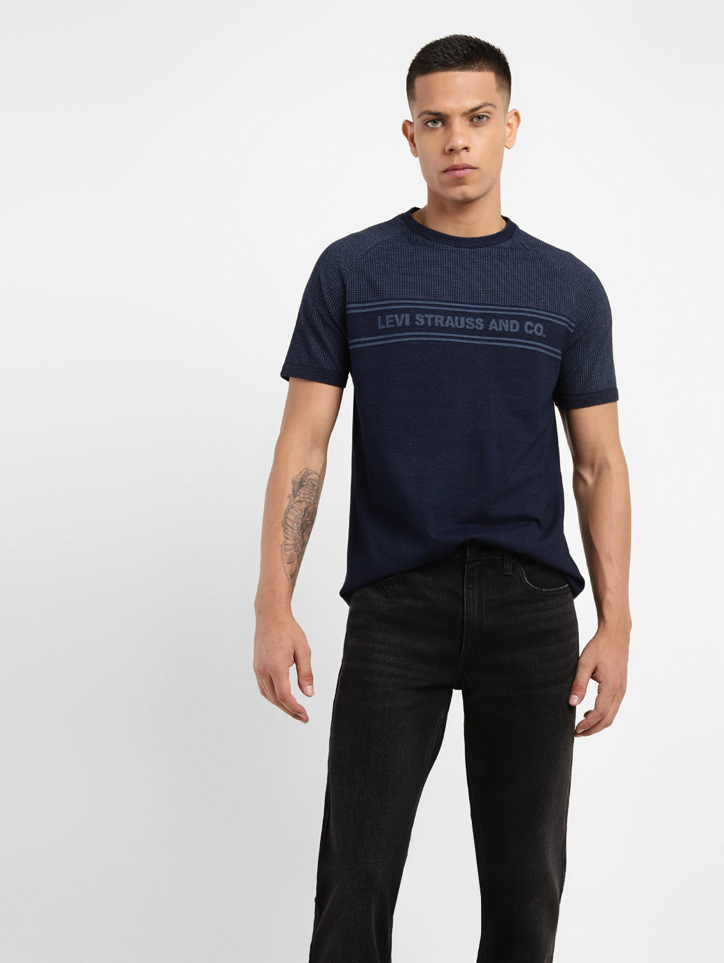 Men's Brand Logo Crew Neck T-shirt