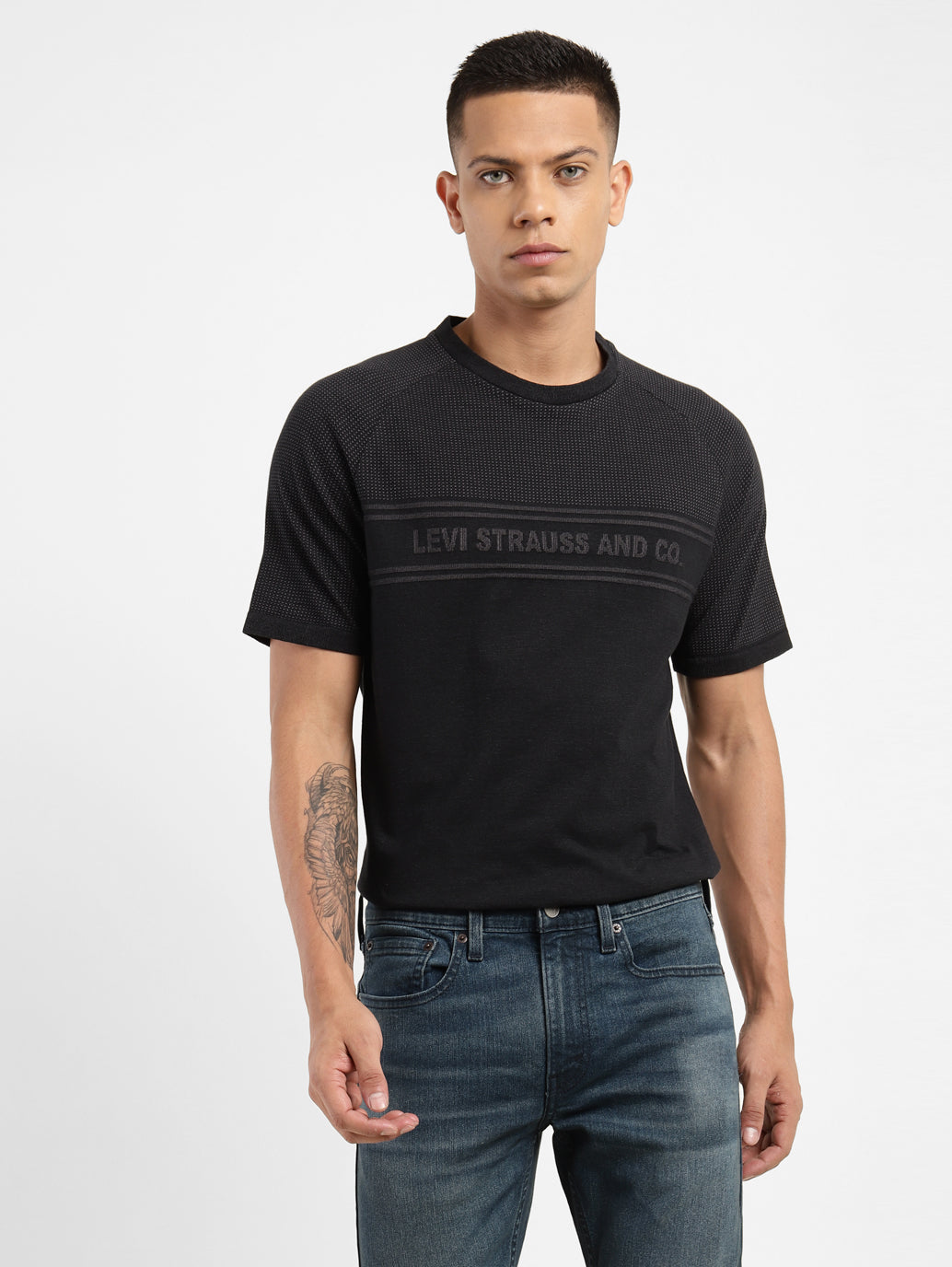 Men's Brand Logo Crew Neck T-shirt