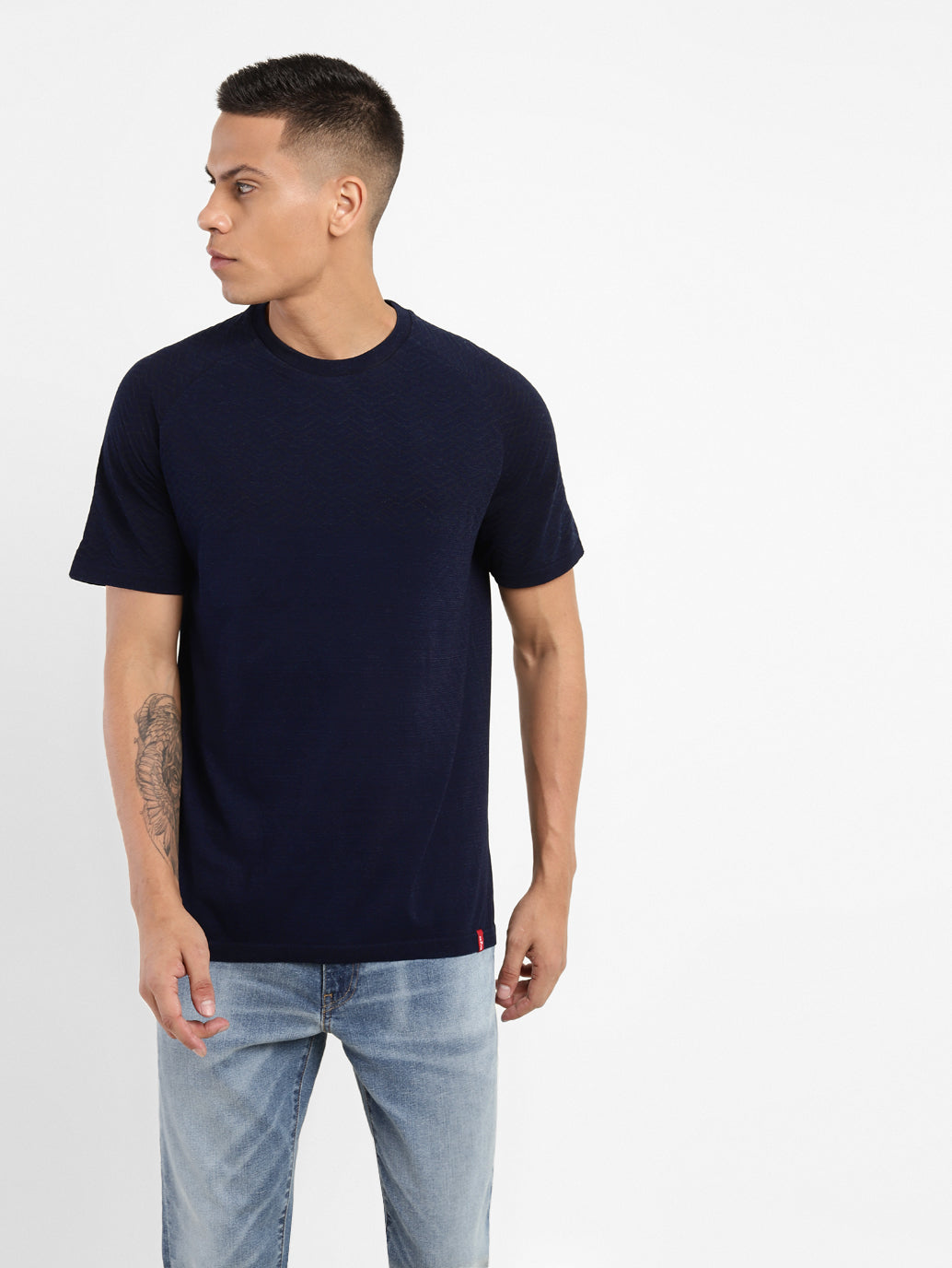 Men's Solid Crew Neck T-shirt