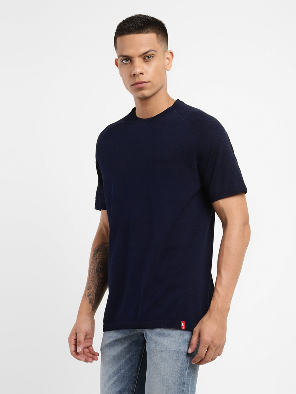 Men's Solid Crew Neck T-shirt