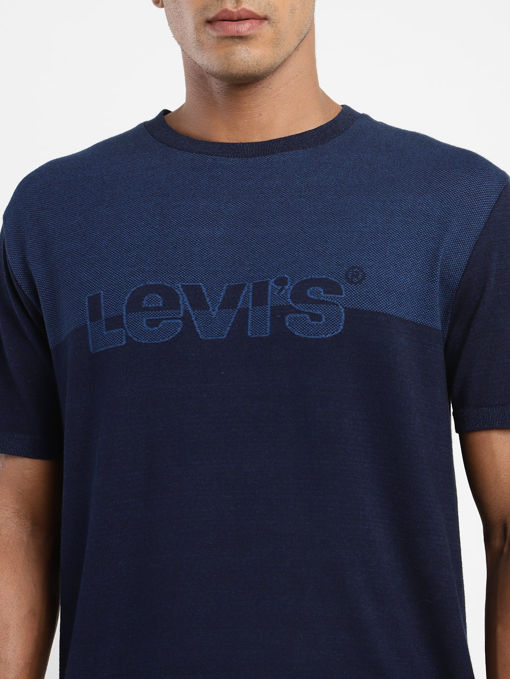 Levis t shirt blue logo deals