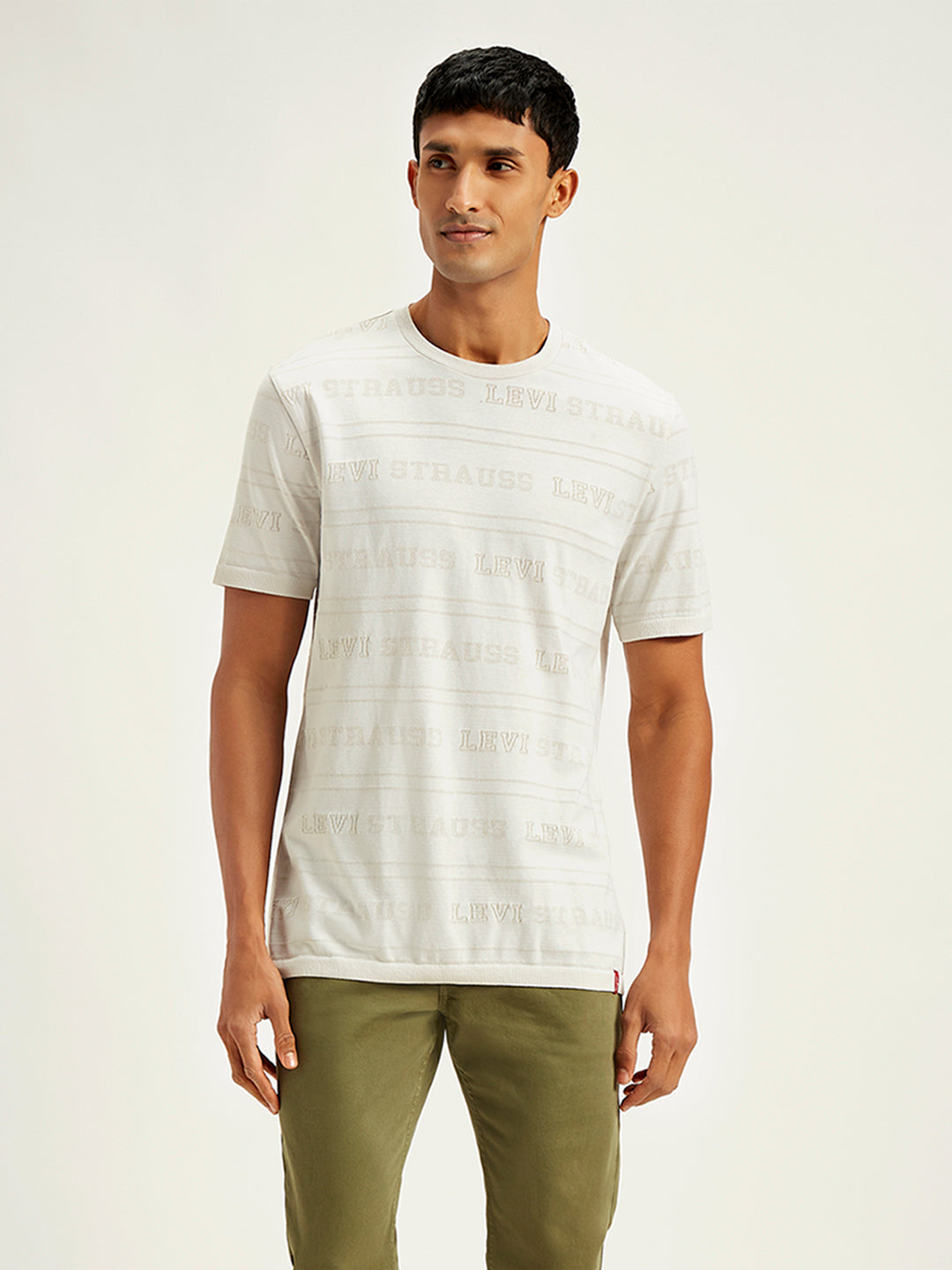 Men's Typographic Print Slim Fit T-Shirt
