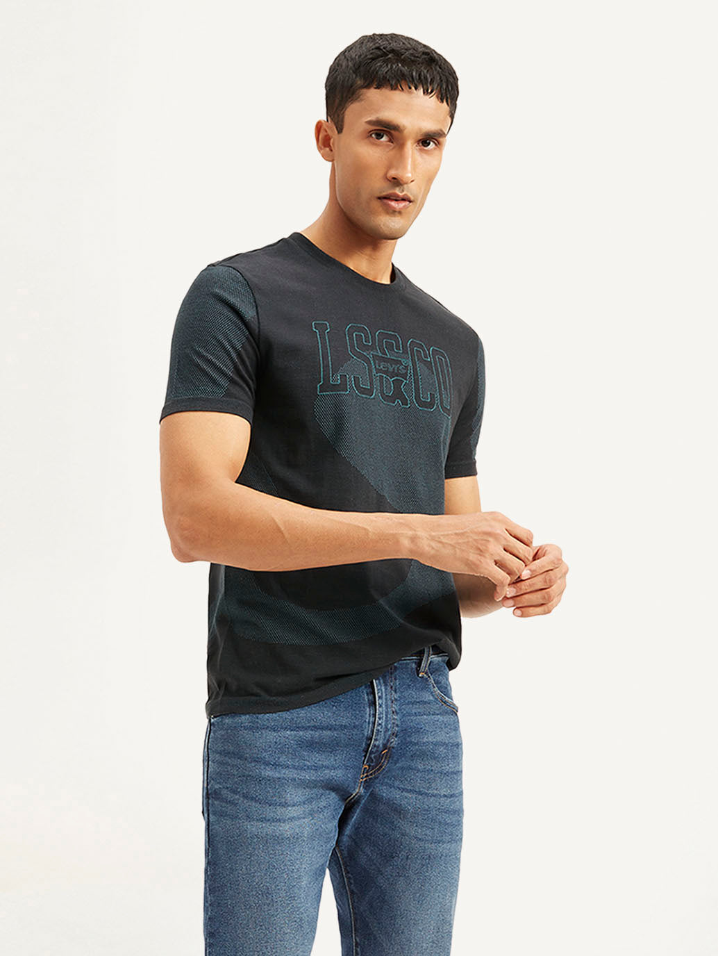 Men's Graphic Print Slim Fit T-Shirt