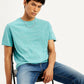 Men's Textured Slim Fit T-Shirt - 20 View