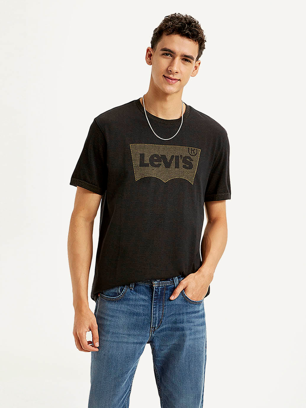 Men's Brand Logo Slim Fit T-shirt - Styleshot View