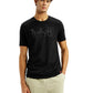 Men's Brand Logo Black Slim Fit Seamless T-shirt - Styleshot View