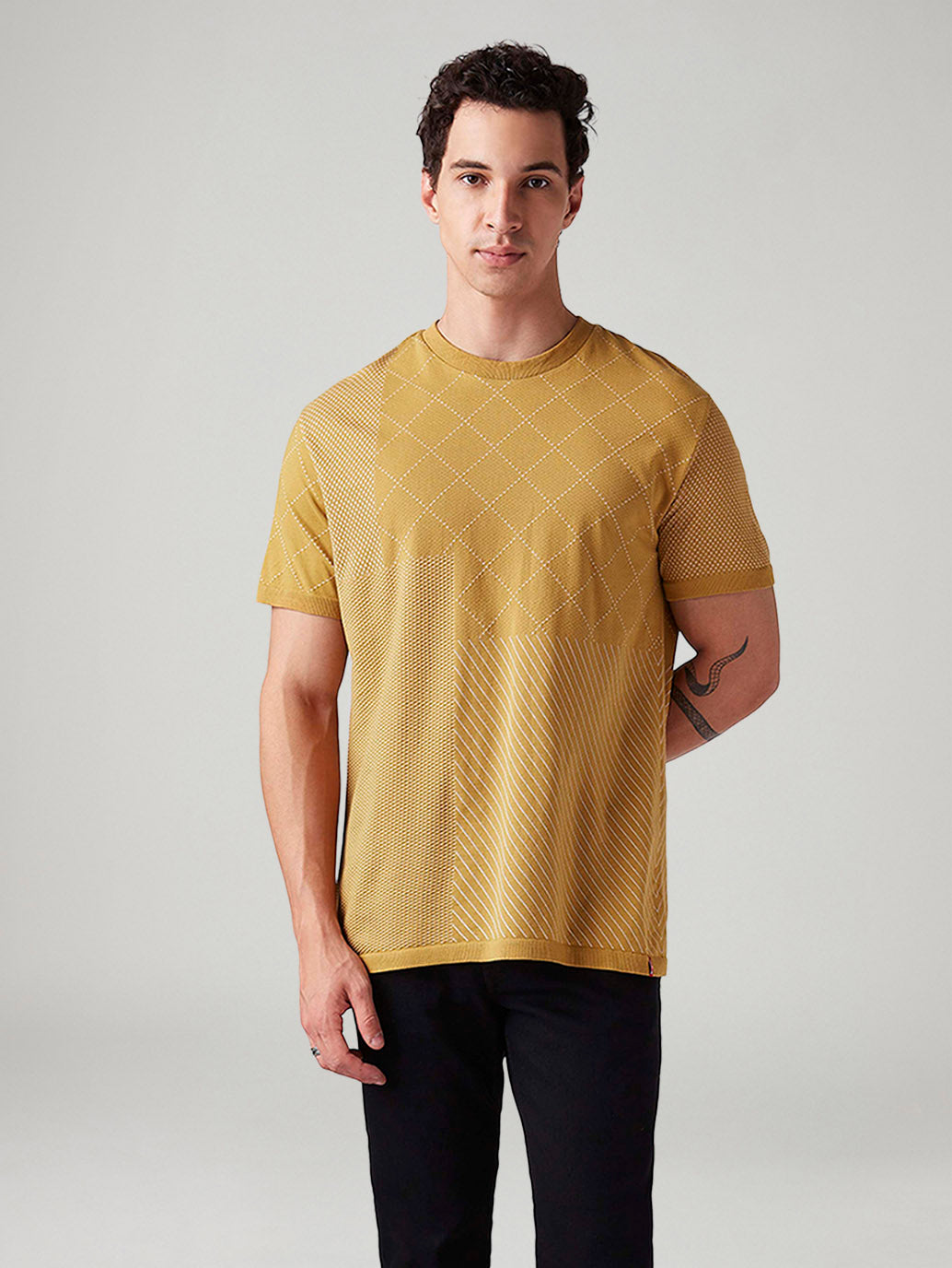 Men's Printed Slim Fit T-Shirt - Styleshot View