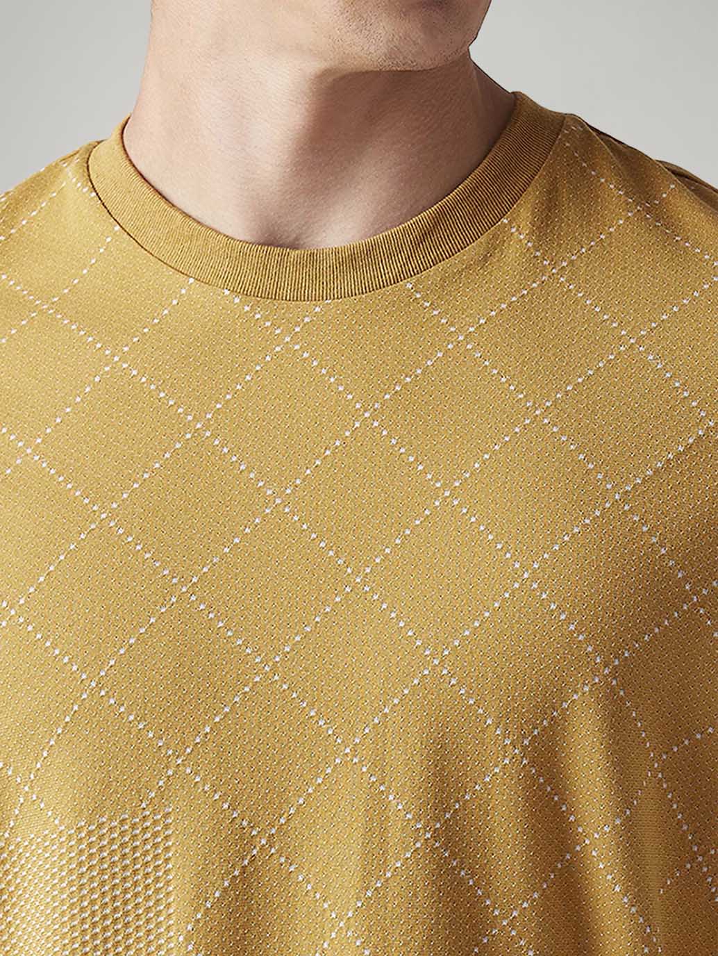 Men's Printed Slim Fit T-Shirt - Detail View