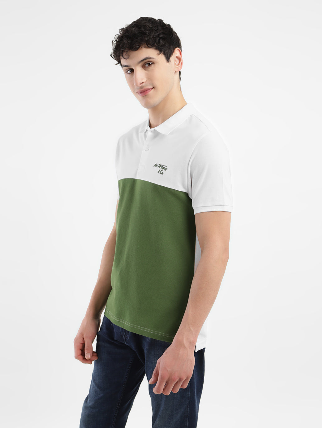 Men's Colorblock Polo T-shirt