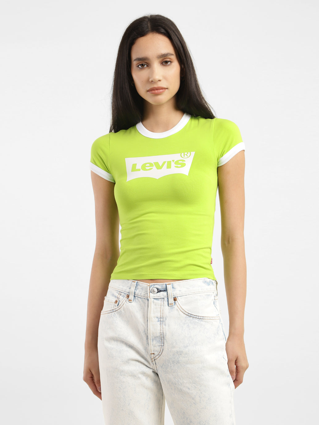 Women's Brand Logo Slim Fit T-shirt