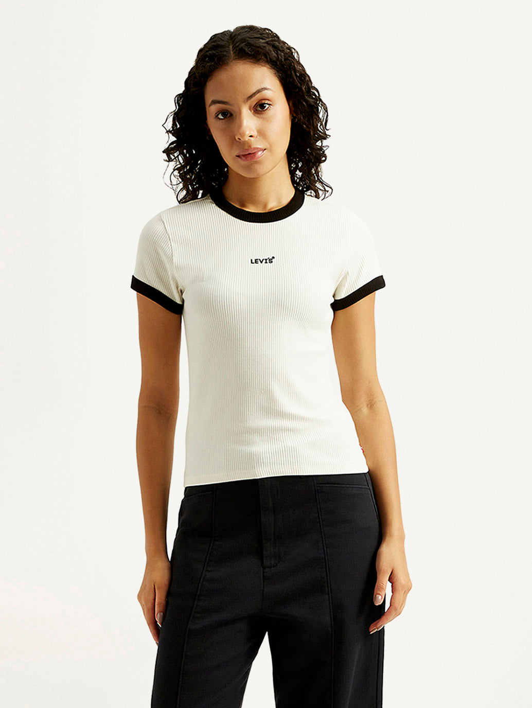 Women's Solid Slim Fit T-shirt