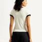Women's Solid Slim Fit T-shirt - Back View