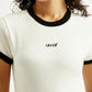 Women's Solid Slim Fit T-shirt - Detail View