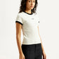 Women's Solid Slim Fit T-shirt - Side View