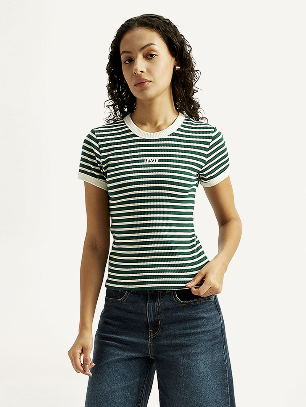 Women's Striped Slim Fit T-shirt