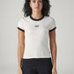Women's Colorblock Slim Fit Ribbed T-Shirt - Front View