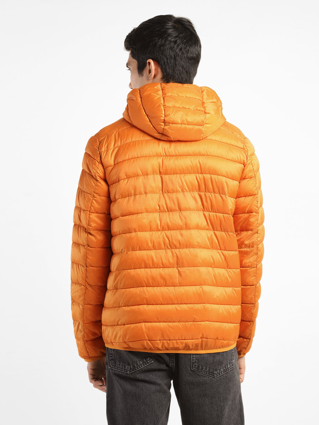 Men's Solid Orange Quilted Jacket – Levis India Store